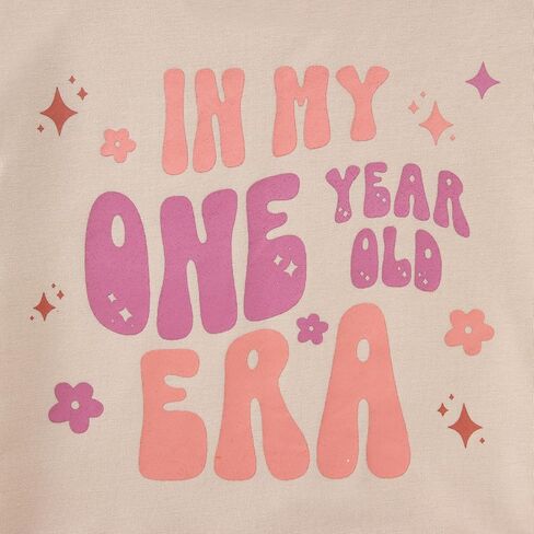 Baby Girls First Birthday Outfit 1st Birthday Sweatshirt In My One Year Old Era Shirt Bday Party Pullover Tops 1t in Saudi Arabia