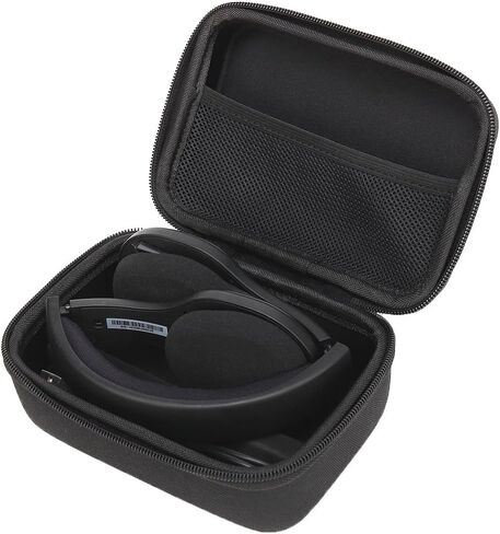 حقيبة تخزين صلبة للسفر من Aproca متوافقة مع سماعة الرأس اللاسلكية Logitech H800 Bluetooth القابلة للطي والذهاب من Aproca (أسود) in Saudi Arabia