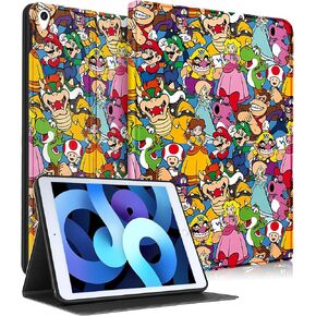 Besoar for iPad Air 3rd Generation/Pro 10.5 inch Case for Girls Kids Teen Boys Women Cute Cartoon Kawaii Cool Design Covers Stand Folio Smart Slim Fashion for Apple i Pad Air 3/Pro 10.5, Black Stit