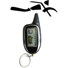 Sykik Rider 2-Way Motorcycle Alarm with LCD Pager Remote, Remote Engine Start and Shut Off, with Motion, Sensor, tilt Sensor and Shock Sensor. with one Year SYKIK Warranty