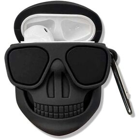 Funny Cute Cartoon AirPods Pro 3 Generation Protective case 1/2 Generation Earphone Protective case with Keychain Anti-Drop Soft Silicone Cover (airpods pro case)