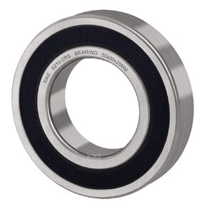 XiKe 4 Pcs 6210-2RS Double Rubber Seal Bearings 50x90x20mm, Pre-Lubricated and Stable Performance and Cost Effective, Deep Groove Ball Bearings.