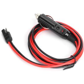 Radio Power Cord, DC 12V Car Radio Line 1.5M ABS Radio Power Cable Cigarette Lighter Plug Fit for Motorola Automobiles Mobile Radio Installations