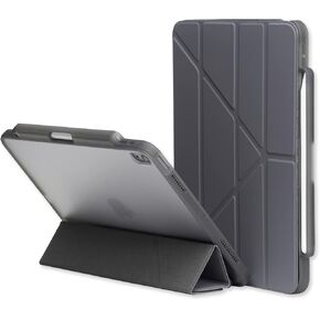 RHINOSHIELD Case for iPad Compatible with iPad Air 4th / 5th Gen (10.9 inch) and 6th Gen (11 inch) | Multi-Angle Stand, Detachable Magnetic Folio, Apple Pencil Holder, Drop Resistant - Ultimate Gray