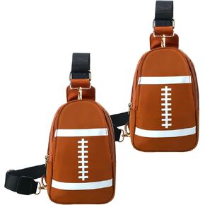 Bulyoou 2 Pcs Softball Sling Bag Softball Mom Bag Yellow Crossbody Backpack for Men Women Sport Chest Daypack for Travel Hiking Casual Lightweight Bag