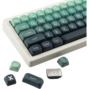 JOMKIZ 140 Keys PBT Keycaps,MOA Profile Keycaps Dye Sublimation Customized ANSI Layout Cute Keycaps Set Compatible with Cherry MX Switches Mechanical Keyboards