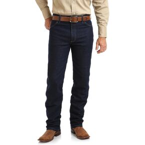 Wrangler Men's Cowboy Cut Active Flex Original Fit Jean, Black, 38W x 32L