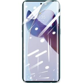 واقي شاشة هيدروجيل عالي الحساسية لهاتف Motorola Edge 30 Fusion، قطعتان من طبقة حماية شفافة ناعمة من مادة TPU (ليس زجاجًا مقسى) [متوافق مع فتح بصمات الأصابع]