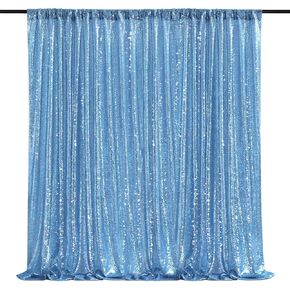 Black Sequin Backdrop 8ft x 8ft Glitter Photo Booth Black Backdrop Curtains