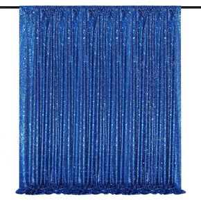 Black Sequin Backdrop 8ft x 8ft Glitter Photo Booth Black Backdrop Curtains in Kuwait