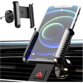 zipelo Car Phone Holder for Air Vent, Auto Cell Phone Memory Mount Cradle, Thick Cases Friendly, Universal Automobile Vent Hands Free Phone Holder, Fit for iPhone Android and More Smartphone