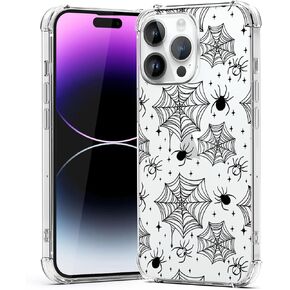 for Samsung Galaxy A55 Case Halloween Spider Web, Cute Spider Design Women Girls Shockproof Soft TPU Cell Phone Cover for Samsung Galaxy A55 Kids Clear