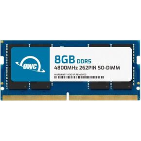 OWC 32GB DDR5 4800 PC5-38400 CL40 2Rx8 262-pin 1.1V Non-ECC SODIMM Memory RAM Module Upgrade for Select Laptops or All-in-One Systems