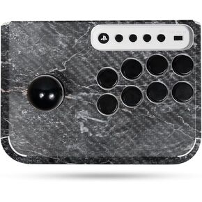 Carbon Fiber Gaming Skin Compatible with Hori Fighting Stick Mini (PS5, PS4, PC) - Onyx Marble - Premium 3M Vinyl Protective Wrap Decal Cover - Easy to Apply | Crafted in The USA by MightySkins