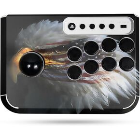Gaming Skin Compatible with Hori Fighting Stick Mini (PS5, PS4, PC) - Eagle Eye - Premium 3M Vinyl Protective Wrap Decal Cover - Easy to Apply | Crafted in The USA by MightySkins