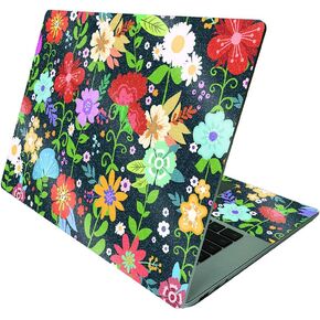 MightySkins Glossy Glitter Skin Compatible With Microsoft Surface Laptop 4 15" - Water Color Flowers | Protective, Durable High-Gloss Glitter Finish | Easy to Apply and Change Styles | Made in The USA