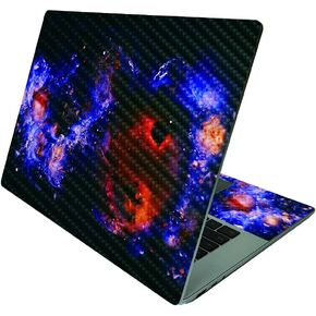 MightySkins Carbon Fiber Skin Compatible with Microsoft Surface Laptop 4 15" - Swirl Galaxy | Protective, Durable Textured Carbon Fiber Finish | Easy to Apply and Change Styles | Made in The USA