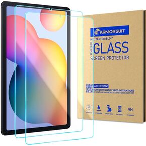ArmorSuit 2 Pack for Samsung Galaxy Tab S6 Lite 10.4 Inch (2024/2022) Screen Protector Tempered Glass Clear Anti-Bubble 9H+ HD Glass