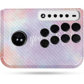 Carbon Fiber Gaming Skin Compatible with Hori Fighting Stick Mini (PS5, PS4, PC) - BeYouTiful - Premium 3M Vinyl Protective Wrap Decal Cover - Easy to Apply | Crafted in The USA by MightySkins