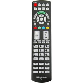 N2QAYB000486 Remote fit for Panasonic TV TC-L42D30 TC-P42G25 TC-P46G25 TC-P50G25 TC-P54G25 TC-P50G20 TC-P54G20 TC-P42GT25 TC-P50GT25 TC-46PGT24 TC-P50VT25 TC-P54VT25 TC-P58VT25 TC-P65VT25 TC-P50VT20