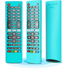 Silicone Protective Case for LG TV Remote AKB75095308 AKB75095307 AKB75375604 AKB74915305 Glow in The Dark, Anti-Slip Shockproof Washable Protective Cover Remote Cover for LG Smart TV Remote (Green)