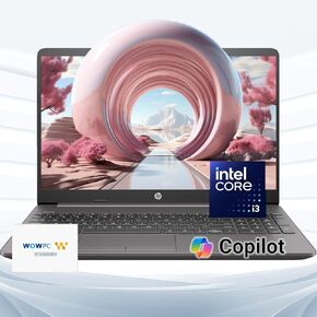 HP Newest Laptop, 15.6"" FHD (1920x1080) Display, Core i3-1215U 6-Core Processor, 32GB RAM, 1TB PCIe SSD, Fingerprint Reader, SD Card Reader, Thin & Portable, Windows 11 Pro, w/WOWPC Bundle, Silver