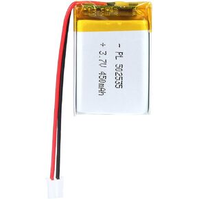 3.7V 450mAh 502535 Lipo Battery Rechargeable Lithium Polymer ion Battery Pack with JST Connector