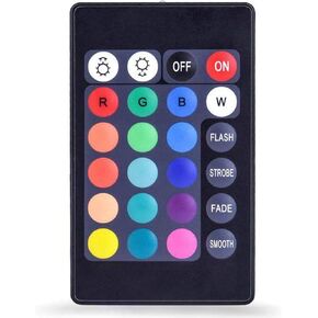 LOFTEK Remote Control, 24 Buttons Mini RGBW Remote Control for LOFTEK Ball Lights Cube Lights and Other LOFTEK Shape LED Lights (Not Fit for 6" Ball)