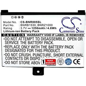 XPS 1250mAh Battery for Barnes & NOBLE005 BNRV100 BNRZ100 Nook Nook Classic PN Barnes & NOBLE9875521 9BS11GTFF10B3 BNRB1530 BNRB454261 BNRZ1000