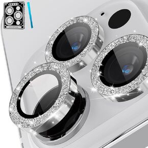 واقي عدسة الكاميرا CloudValley لهاتف iPhone 15 Pro / 15 Pro Max، غطاء كاميرا من الزجاج المقوى فائق الدقة [صديق للحافظة] حلقة واقية لشاشة عدسة فردية معدنية، تيتانيوم أزرق لامع in Kuwait