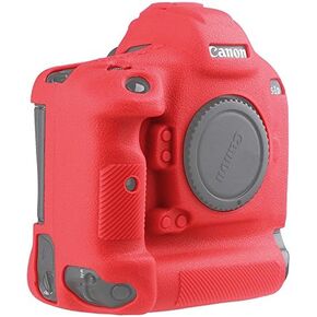 Camera Case for Canon 1DX/1DX Mark II - Protective Silicone DSLR Skin Cover, Detachable Cage, Shockproof, Dustproof (Black)