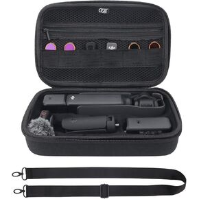 CQT Osmo Pocket 3 Case, Portable Storage Protective Bag Carrying Case for DJI Osmo Pocket 3 Creator Combo Accessories with shoulder straps (Creator Combo Bag)
