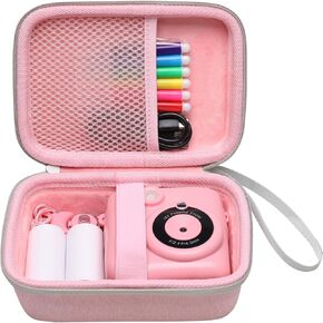 LTGEM Kid Camera Case Compatible with Instant Print Camera for Kids Digital Video Cameras Storage Holder Bag for Girls Toddler Camera And Print Paper(Case Only)