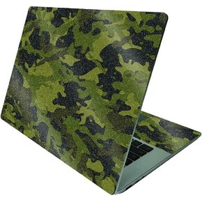 MightySkins Glossy Glitter Skin Compatible with Microsoft Surface Laptop 4 15" - Green Camouflage | Protective, Durable High-Gloss Glitter Finish | Easy to Apply and Change Styles | Made in The USA