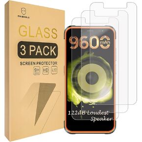 Mr.Shield Screen Protector compatible with Ulefone Power Armor 16S / Power Armor 16 Pro [Tempered Glass] [3-PACK] [Japan Glass with 9H Hardness]