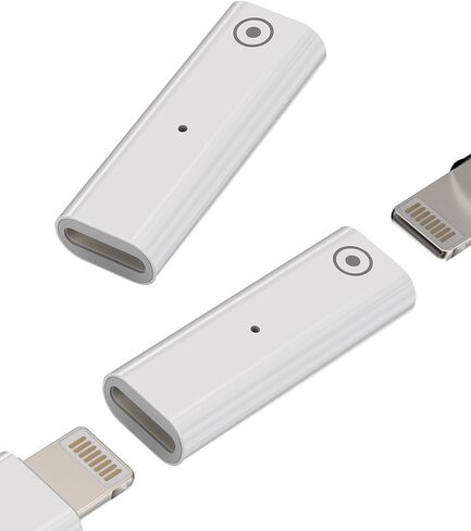 USB C Female to Lightning Female Adapter 2-Pack Pencil 1st Generation Charger Accessories for Thunderbolt 4 Charging Pen Converter Type-c Charge Cable Ipad Ipencil Connector Accessory in Saudi Arabia