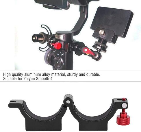 Hot Shoe Adapter Mount, for Zhiyun Smooth 4 Ring Clamp 4 Gimbal Video Expansion Accessory Suitable for Rode Microphone, Spotlight etc in Saudi Arabia