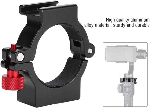 Hot Shoe Adapter Mount, for Zhiyun Smooth 4 Ring Clamp 4 Gimbal Video Expansion Accessory Suitable for Rode Microphone, Spotlight etc in Saudi Arabia