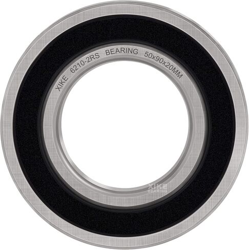 XiKe 4 Pcs 6210-2RS Double Rubber Seal Bearings 50x90x20mm, Pre-Lubricated and Stable Performance and Cost Effective, Deep Groove Ball Bearings. in Saudi Arabia