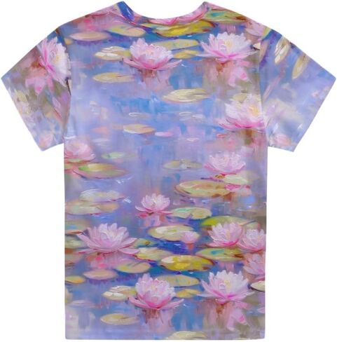 Girls Teens Pink Flamingo Printed Summer Short Sleeve T-Shirts Cute 3-16 Years in Saudi Arabia