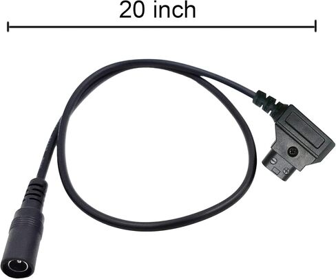 D-Tap إلى DC 5.5 مم × 2.1 مم كابل محول تمديد قابس طاقة أنثى لبطارية تثبيت ذهبية على شكل V، 20 بوصة، مناسب لـ 2.1 5.5 مم أو 2.5 5.5 مم in Kuwait