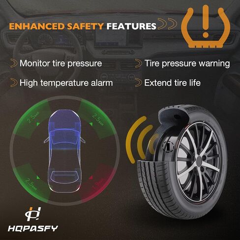 HQPASFY Tire Pressure Sensor 315MHz Tire Pressure Monitoring System Sensor TPMS 4PCS Compatible with 2008-2018 Subaru Forester Tribeca Impreza & More Replaces# 28103SA002, 28103AG00A in Saudi Arabia