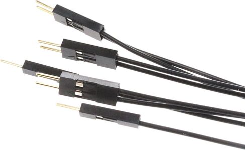 NOYITO Motherboard Extension Cable Set 22AWG Silver Plated Cable Gold-Plated Plug Power SW Power LED HDD LED Reset SW Four Kinds Extension Cable for PC DIY (0.3 Meters, Black) in Saudi Arabia