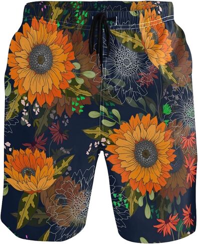 visesunny Walnut Squirrel Summer Men's Swim Trunks Quick Dry Bathing Suits Beach Holiday Party Swim Shorts in Saudi Arabia