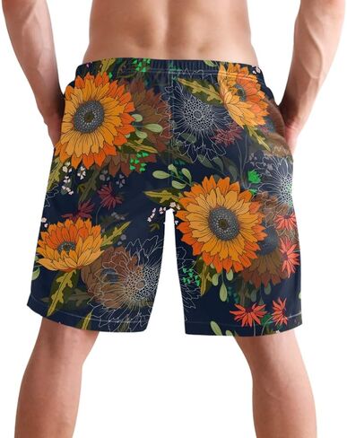 visesunny Walnut Squirrel Summer Men's Swim Trunks Quick Dry Bathing Suits Beach Holiday Party Swim Shorts in Saudi Arabia