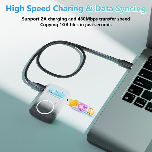 Short USB C to Mini USB Cable 0.25M, Braided USB-C to Mini-B 5-Pin Cord, OTG Charging Sync Data for PC Hero 3+, PS3 Controller, MP3/4, Dash Cam, GPS Receiver, and More Devices in Saudi Arabia