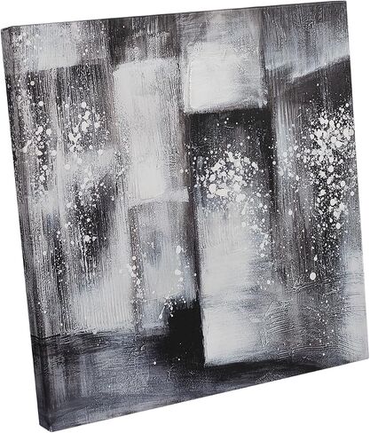 TwoOases Hand Painted Oil Painting, Blue and Grey Wall ArtWork, Modern Ocean and Beach Abstract Canvas Picture, Living Room Bedroom Dinner Room Home Decor Art Painting 40X20in in Saudi Arabia