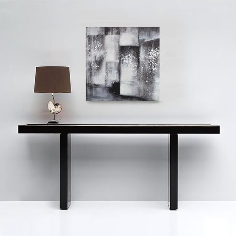 TwoOases Hand Painted Oil Painting, Blue and Grey Wall ArtWork, Modern Ocean and Beach Abstract Canvas Picture, Living Room Bedroom Dinner Room Home Decor Art Painting 40X20in in Saudi Arabia