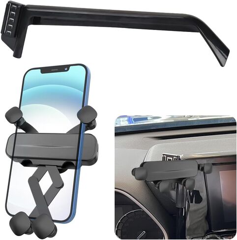 Car Phone Holder for Toyota Highlander 2020-2024 Limited Platinum 12.3 inch touchscreen Auto Accessories Navigation Screen Bracket Interior Decoration Cell Phone Mount （Not Fit Grand Highlander in Saudi Arabia