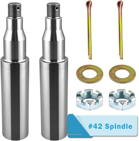 عمود دوران المقطورة قطعة واحدة مستديرة #42 EZ Lube Spindle لـ 5200 رطل إلى 7000 رطل محور دوران المقطورة 2-1/4" in Kuwait